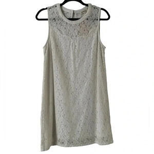 Monteau Lace Eyelet White Dress